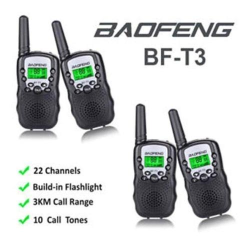 radio-mini-walkie-talkies-bf-t3-x-2-baofeng-negro-22-canales-pareja